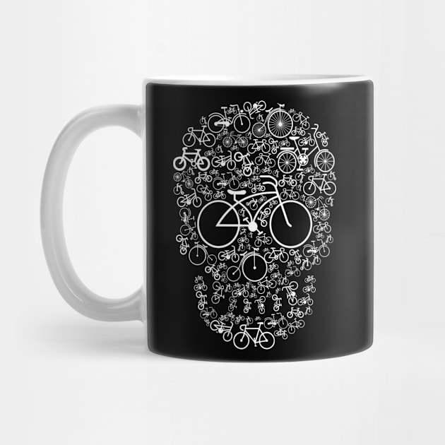 Skull Bicycles Abstract by Mako Design 